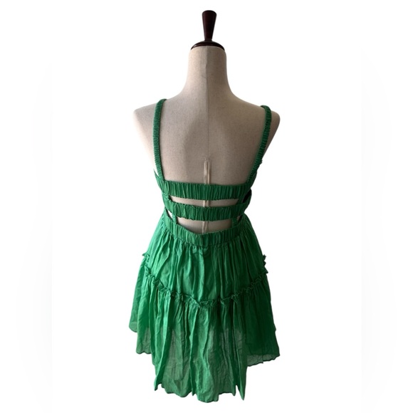 Green Dress L Double Layer - Picture 2 of 2